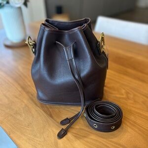 Authentic Vintage Coach Lula's Legacy Leather Bag #9952 in Mahogany